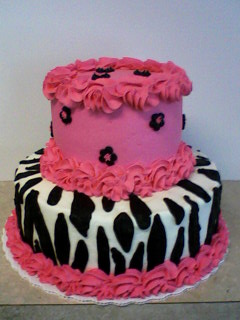 Zebra Birthday Cake on Birthday Cakes   Mandy S Fun Time Cakes